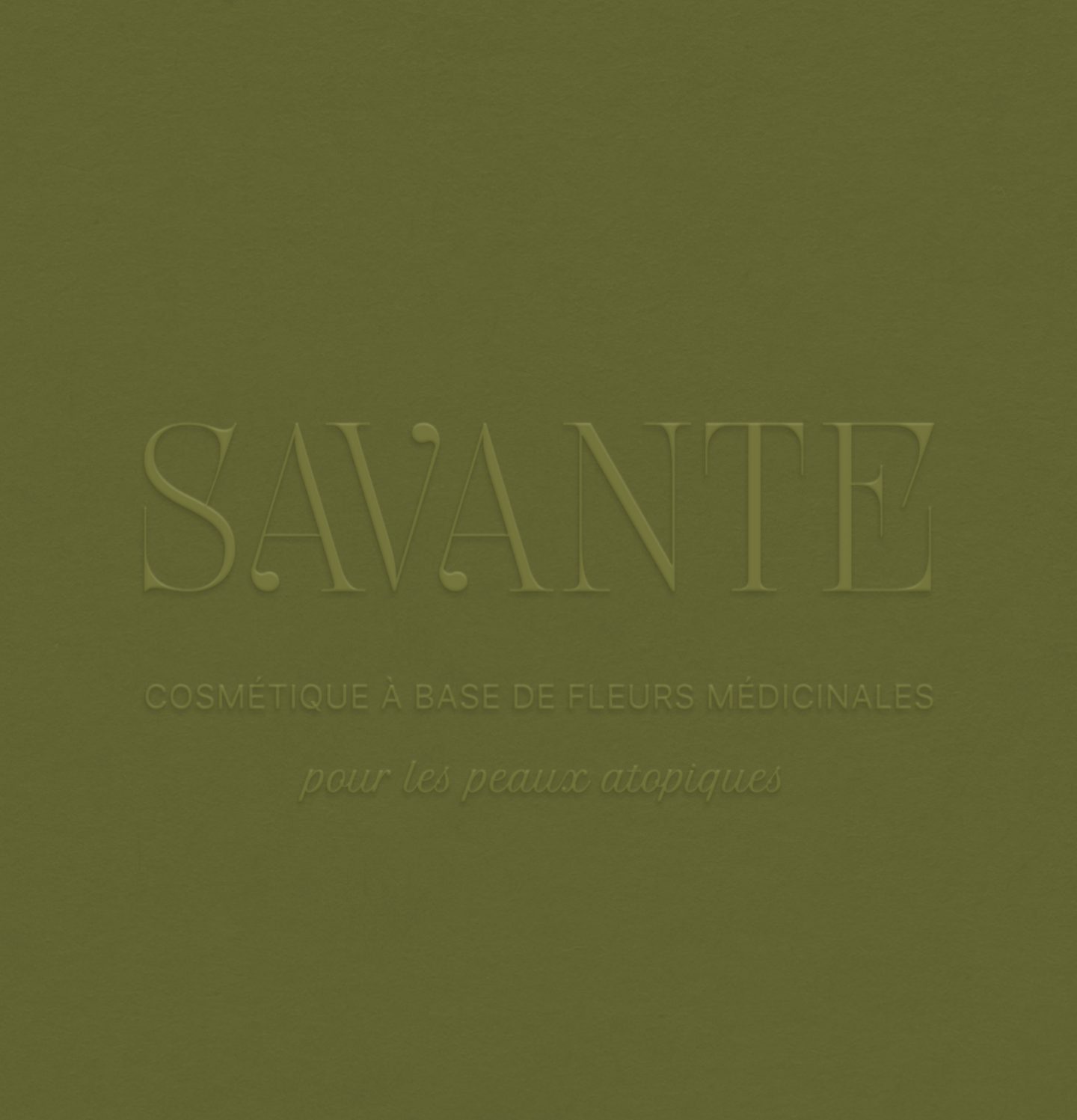 Identité visuelle marque de cosmétique naturel Savante