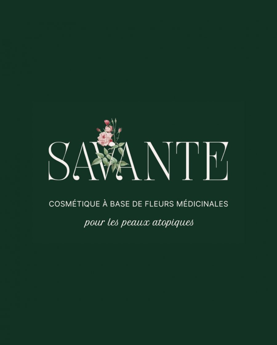 Identité visuelle marque de cosmétique naturel Savante