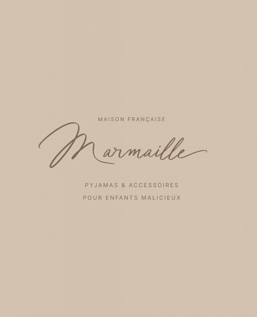 identité visuelle marque vêtements enfant Marmaille