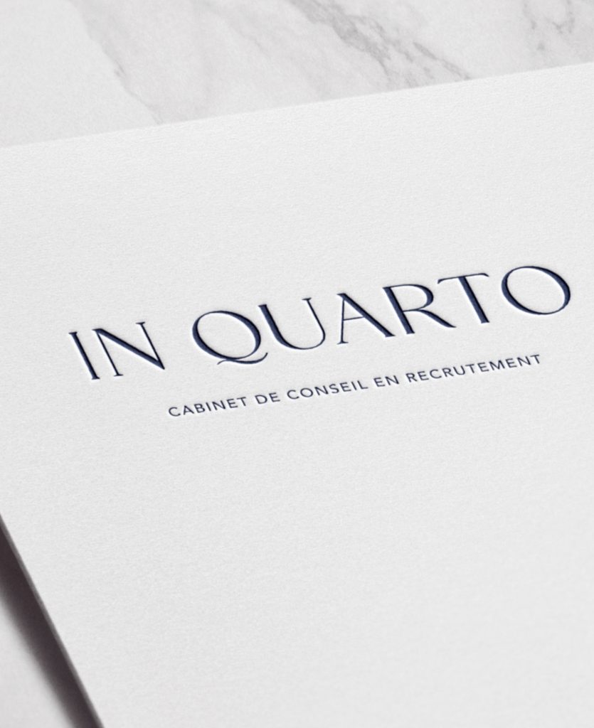 identité visuelle et site internet cabinet de recrutement In Quarto