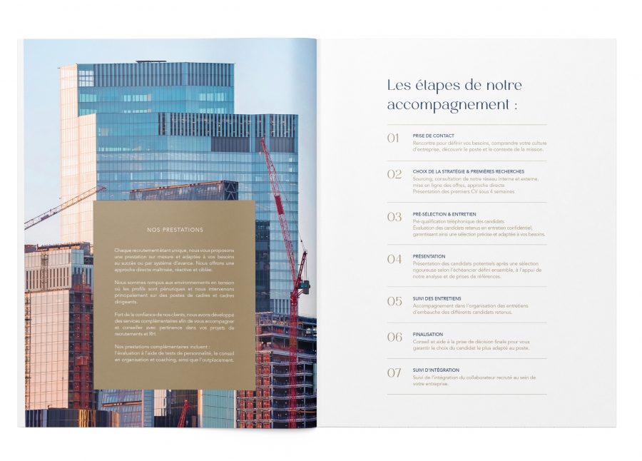 identité visuelle et site internet cabinet de recrutement In Quarto
