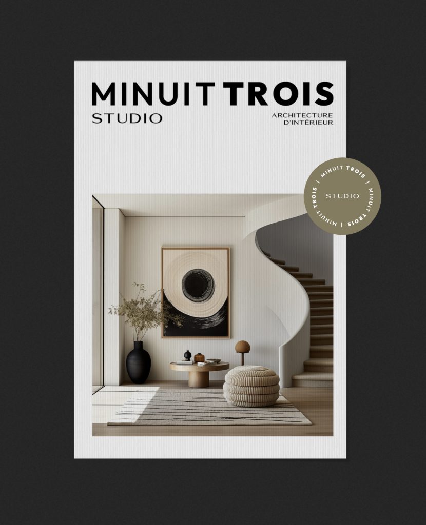 Identité visuelle studio d'architecture d'intérieur à Paris