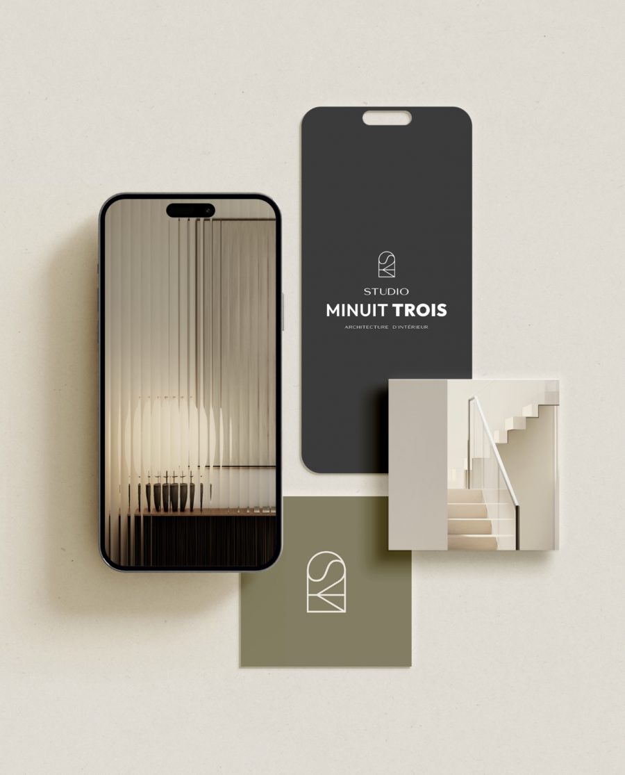 Identité visuelle studio d'architecture d'intérieur à Paris