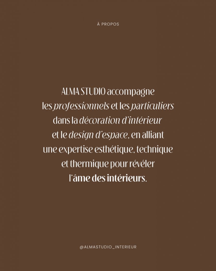 Alma Studio identité visuelle décoration intérieur Strasbourg