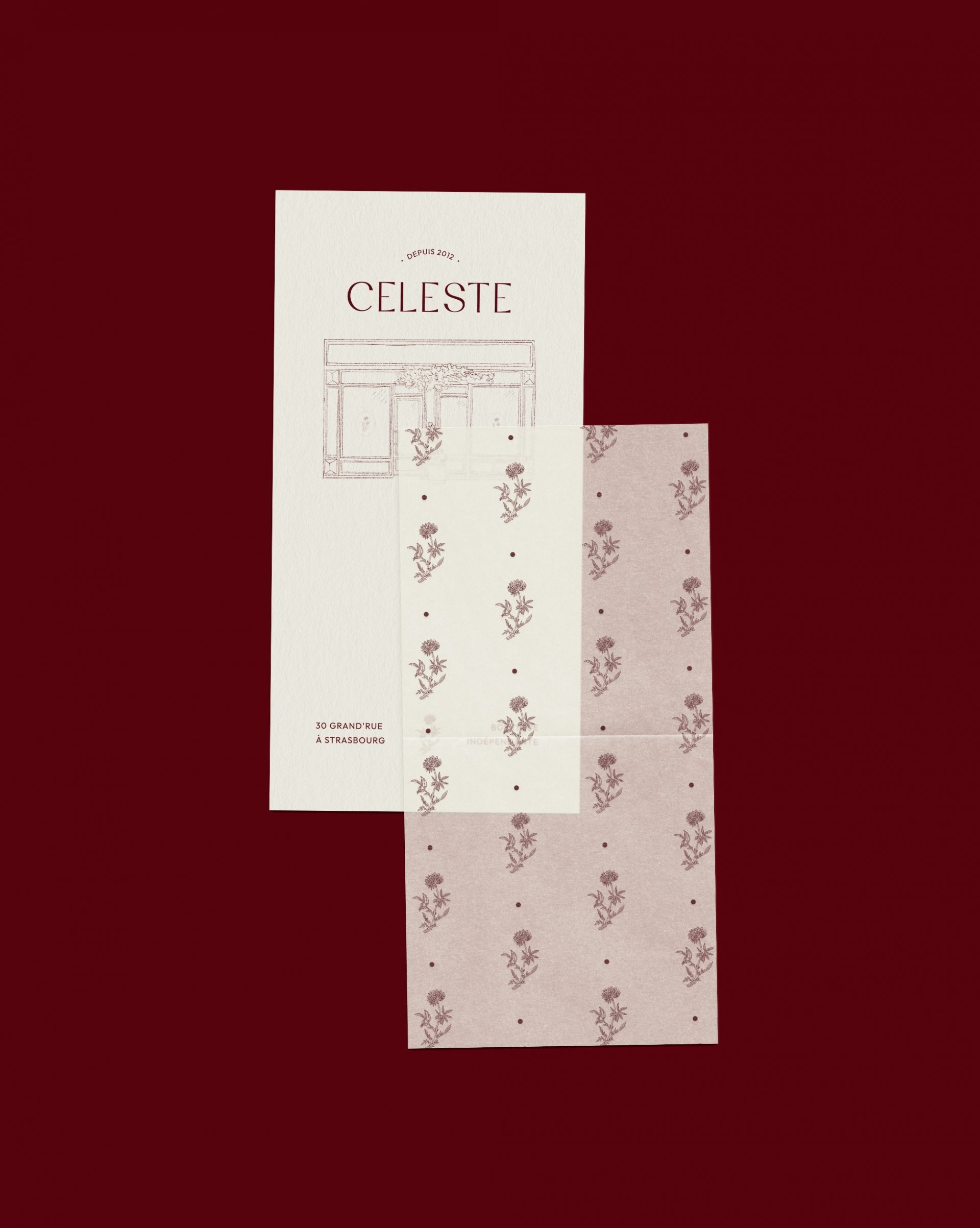 refonte identité visuelle boutique indépendante Céleste Strasbourg