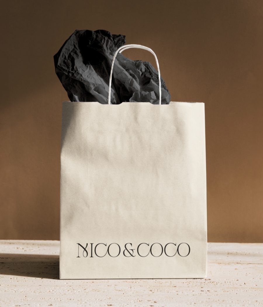 Logo Nico & Coco — identité visuelle marque de sérums
